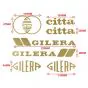 Stickerset Gilera Citta Goud 7-Delig