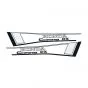 Stickerset Tank Honda Camino DX Zwart/Wit