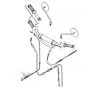 Kabelbevestiging Voorrem Yamaha DT50/80MX