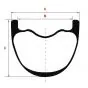 Voorwiel Spaakwiel Yamaha FS1 1.20X17