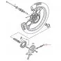 Clip kilometertellerkabel Yamaha FS1/DT
