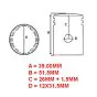 Zuiger 39.00MM (G) Barikit Zundapp Dubbele Blokveer