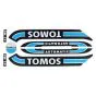 Stickerset Tomos A3 Oud Model Lichtblauw
