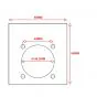 Vulplaat / Spacer Puch Maxi E50 Blind 3.0MM