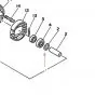 Ring voor Afstandsbus Wiel Yamaha DT50MX/RD50M