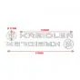 Tankstickerset Kreidler + Logo Wit/Zwart