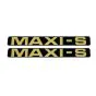 Stickerset Maxi-S Zwart/Goud 172X23MM
