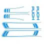 Stickerset Puch Maxi Lijnen Blauw