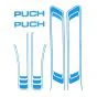 Stickerset Puch Maxi Lijnen Blauw