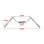 Stuur M-Model Breed Chroom
