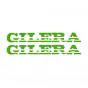 Stickerset Gilera Turbo Snijtekst Groen