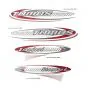 Stickerset Tomos Standard Rood/Zwart/Zilver