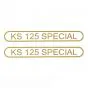 Stickerset Tank Zundapp KS125 Special Goud