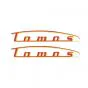 Stickerset Tank Tomos 2/3V Geel/Rood