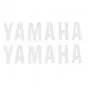 Stickerset Yamaha Woord Wit 110X26MM