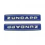 Tankstickers Zundapp 529 Korte Baan Blauw