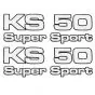 Stickerset Zundapp KS50 Supersport 4-Delig