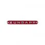 Embleem Zundapp Aluminium Rood