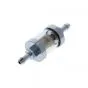 Benzinefilter Chroom Transparant Groot Model