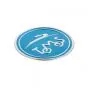 Sticker Tomos Logo Metaal 50MM
