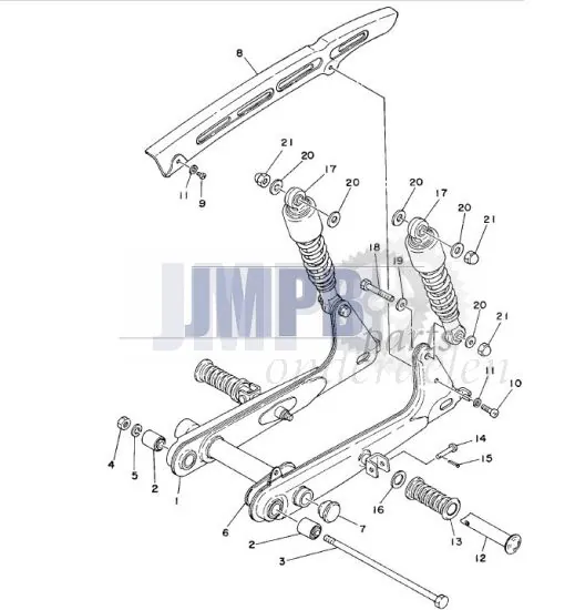 Achterbrug Yamaha FS1 DX