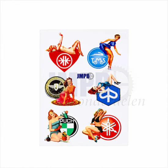Stickerset JMPB Pin-up Retro